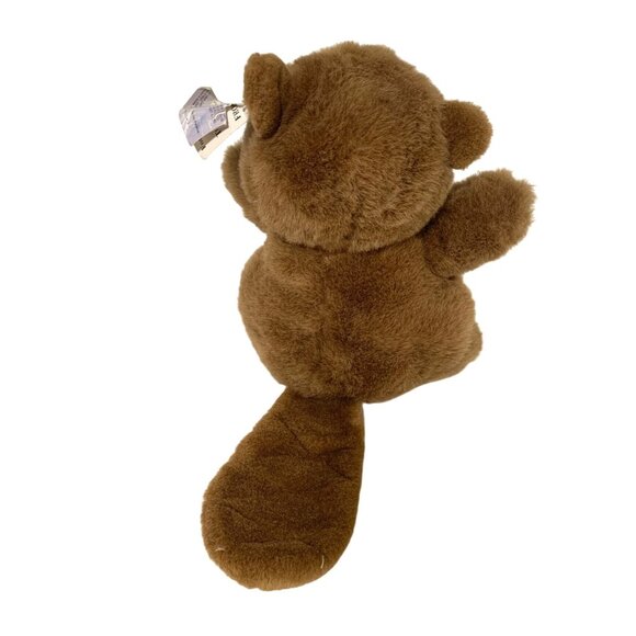 New Soft Classics Plush beaver Brown Stuffed Animal Doll Toy 10.5 in Tall - Picture 4 of 5